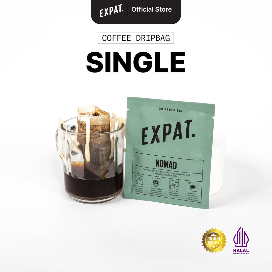 Expat. Roasters Single Use Coffee Filter 10g | Drip Bag Filter Kopi (1 pcs)
