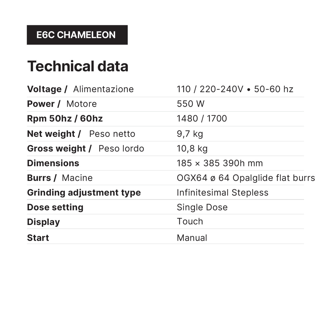 Ceado E6C Chameleon Single Dose Brewing