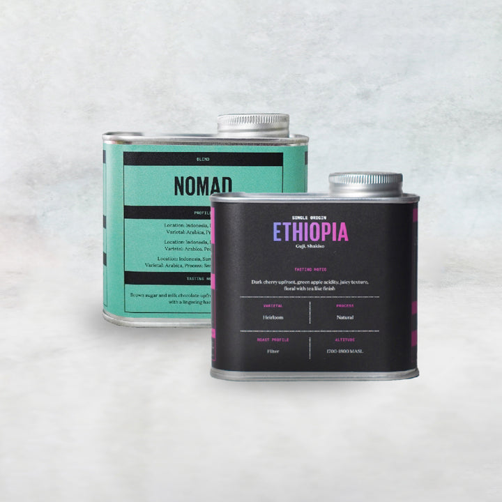 Premium Coffee Beans Ethiopia + House Espresso Blend Premium Pack 2 x 200r