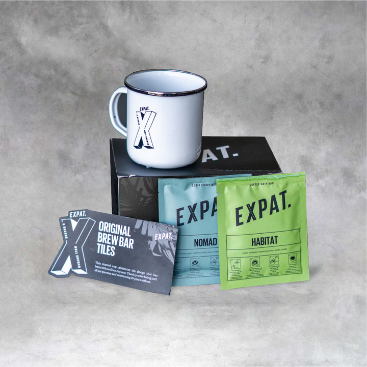 Expat. Roasters 10th Anniversary Coffee Mug Box Set