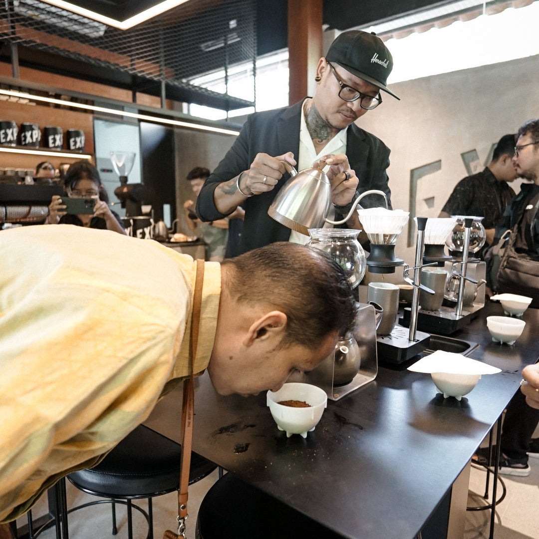Sensory cupping coffee session