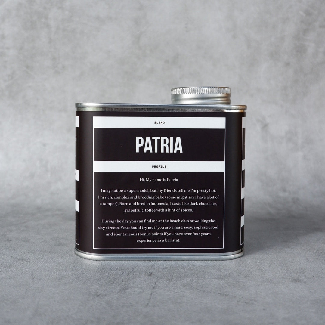 Coffee Beans Patria Espresso Blend  | Tins 200gr